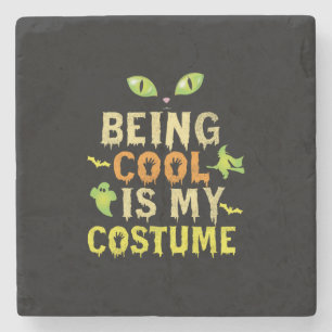Dessous-de-verre En Pierre Halloween Être Cool Est Mon Costume Anniversaire