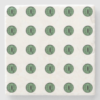 Dessous-de-verre En Pierre Halloween Green Polka Dot Eyes
