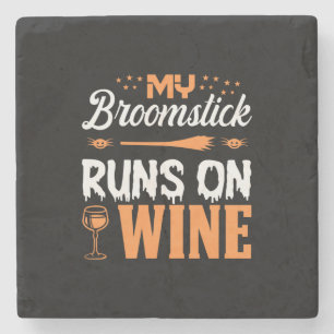 Dessous-de-verre En Pierre Halloween My Broomstick