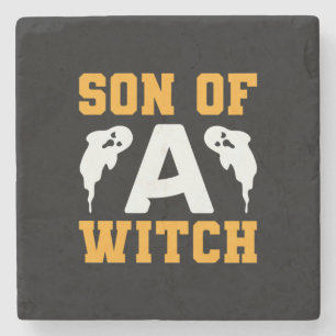 Dessous-de-verre En Pierre Halloween Son Of A Witch Birthday