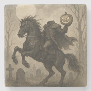 Dessous-de-verre En Pierre Halloween vintage/gothique sans tête/automne