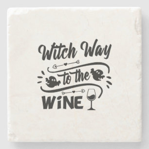 Dessous-de-verre En Pierre Halloween Witch Way