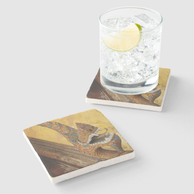 Dessous-de-verre En Pierre Hang Hod ... Naga à Vientiane, Laos (Côté)