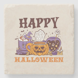 Dessous-de-verre En Pierre Happy Halloween café brasse