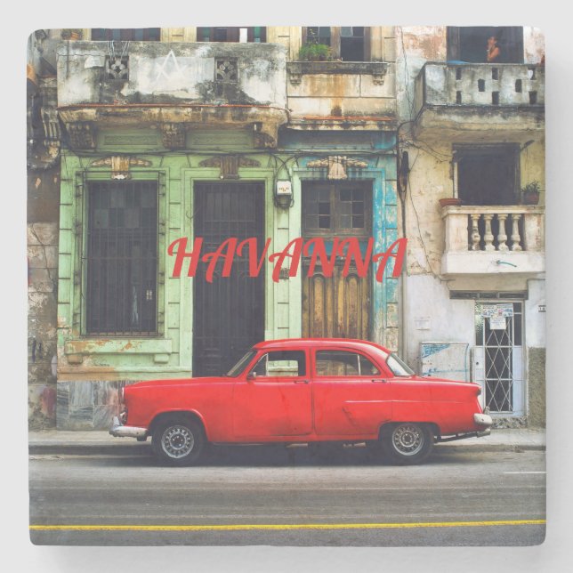 Dessous-de-verre En Pierre Havanna (Devant)