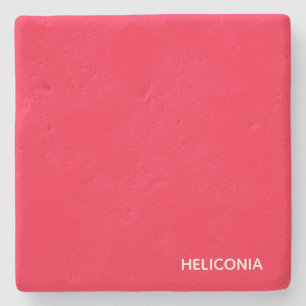 Dessous-de-verre En Pierre Heliconia red color