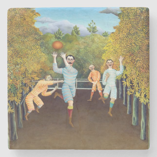 Dessous-de-verre En Pierre Henri Rousseau - Les joueurs de football (Devant)