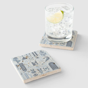 Dessous-de-verre En Pierre Hiéroglyphes égyptiens antiques