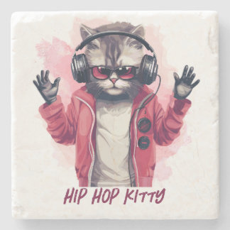 Dessous-de-verre En Pierre Hip hop Kitty