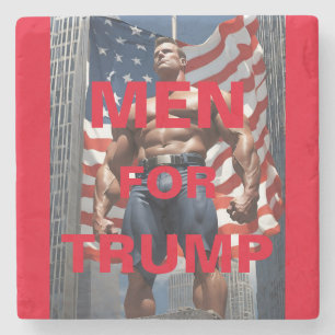 DESSOUS-DE-VERRE EN PIERRE HOMMES POUR TRUMP