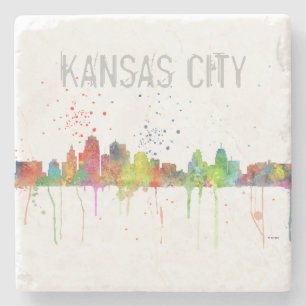 DESSOUS-DE-VERRE EN PIERRE HORIZON DE KANSAS CITY, MISSOURI