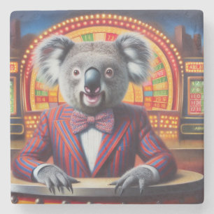 Dessous-de-verre En Pierre Hôte de Koala Game Show