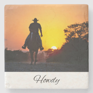 Dessous-de-verre En Pierre Howdy | Devis sud | Cowboy Life