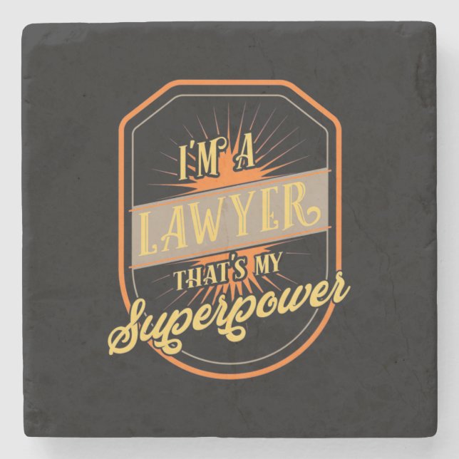Dessous-de-verre En Pierre I Am A Lawyer (Devant)