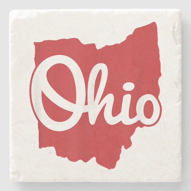 Dessous-de-verre En Pierre I love My Ohio Home Script Ohio (Devant)