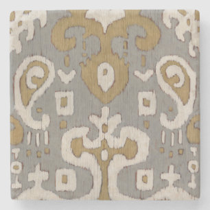 Dessous-de-verre En Pierre Ikat ocre I