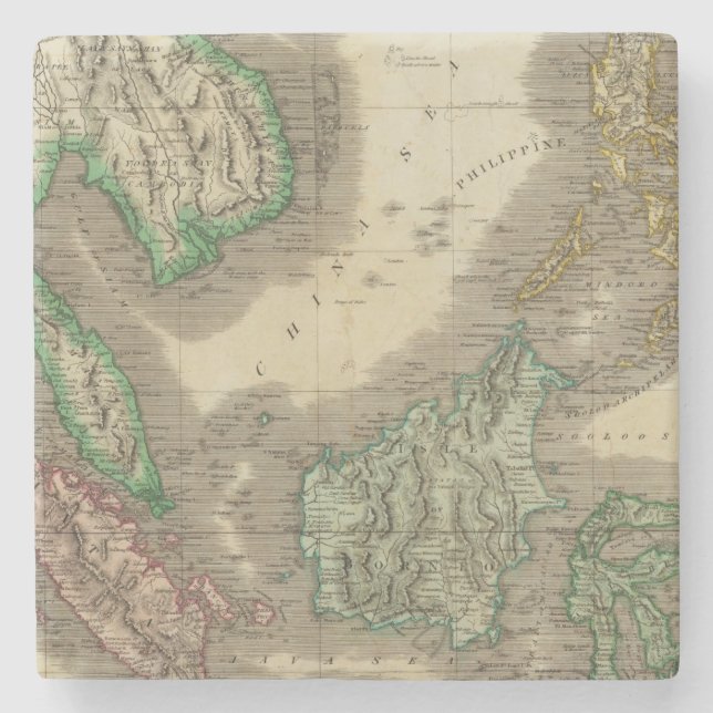 Dessous-de-verre En Pierre Îles d'E Inde (Devant)