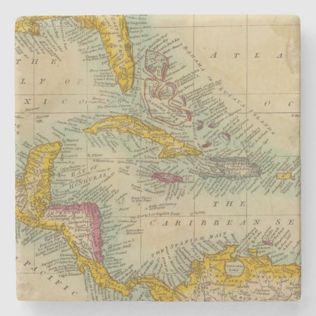 Dessous-de-verre En Pierre Îles occidentales de l'Inde (Devant)