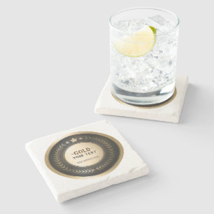 Dessous-de-verre En Pierre IMPRIMER PERSONNALISÉE do-it-yourself MÉDAILLE Gol