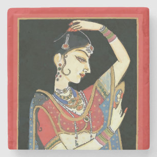 Dessous-de-verre En Pierre Indien, femme de Mughal, princesse