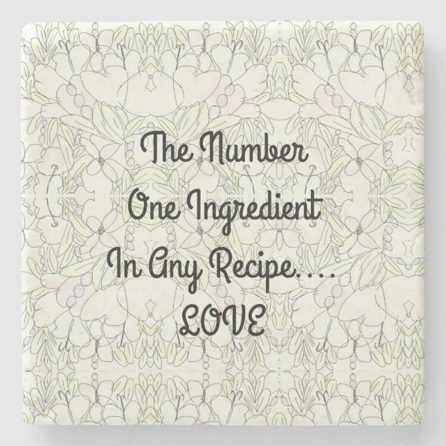 Dessous-de-verre En Pierre Ingrédient...AMOUR (Devant)