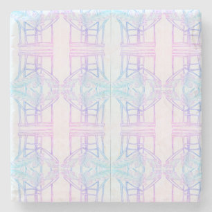 Dessous-de-verre En Pierre Interjumelage Abstrait 