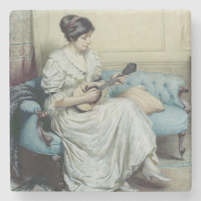 Dessous-de-verre En Pierre Intermède musical, 1917 (Devant)