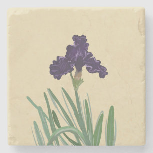 Dessous-de-verre En Pierre Iris à ressort pourpre
