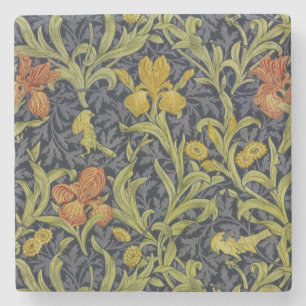 Dessous-de-verre En Pierre Iris Motif (par William Morris)