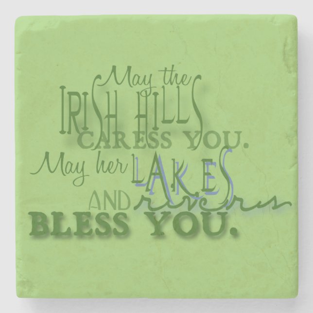 Dessous-de-verre En Pierre Irish Hills Blessing Stone Dessous de verre (Devant)