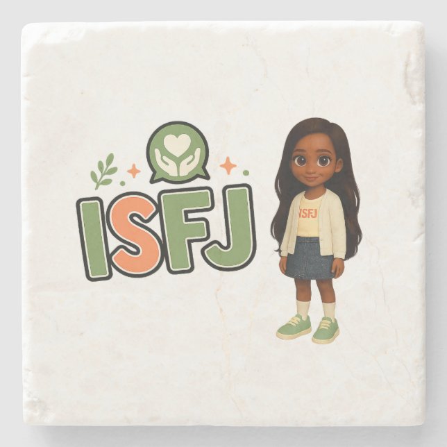 Dessous-de-verre En Pierre ISFJ — A Guardiã da Harmonia (Devant)