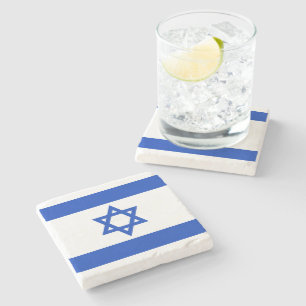 Dessous-de-verre En Pierre Israël drapeau patriotique moderne