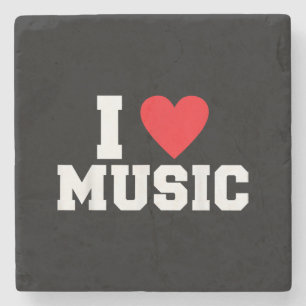 Dessous-de-verre En Pierre J'adore Music Lover