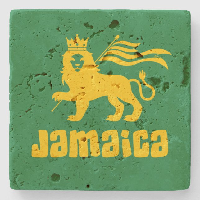 Dessous-de-verre En Pierre Jamaïque Rasta Lion   (Devant)