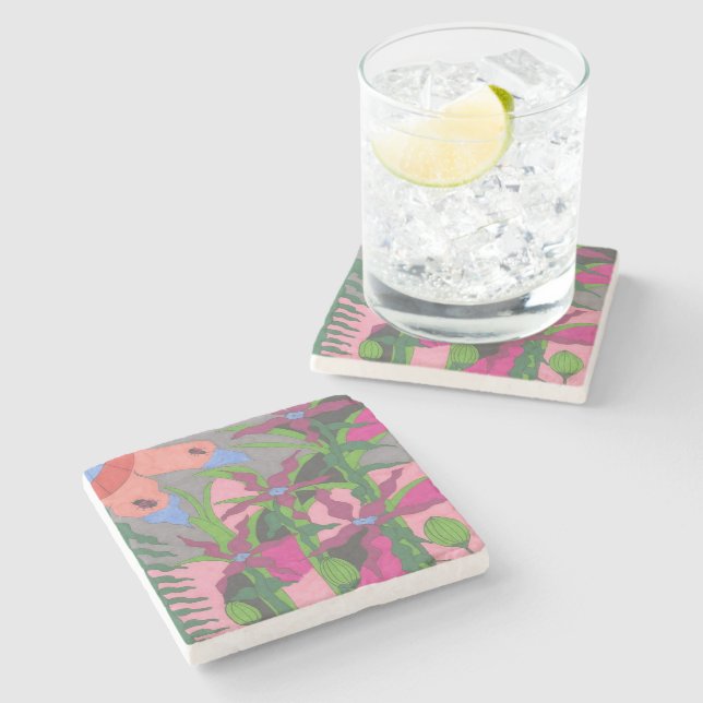 Dessous-de-verre En Pierre Jardin à Twilight (Côté)