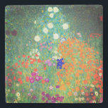 Dessous-de-verre En Pierre Jardin aux fleurs Gustav Klimt<br><div class="desc">Dessous de verre en pierre avec la peinture à l’huile de Gustav Klimt Jardin aux fleurs (1906). Un beau jardin de fleurs violettes,  rouges,  blanches,  bleues et oranges. Un grand cadeau pour les amateurs d'art Art Nouveau et autrichien.</div>