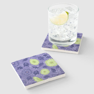 Dessous-de-verre En Pierre Jardin de Daisy à minuit