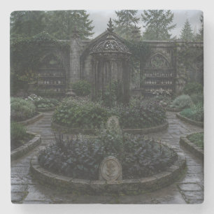 Dessous-de-verre En Pierre Jardin de plantes aromatiques clos Courtyard Coast