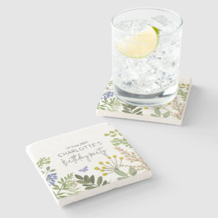 Dessous-de-verre En Pierre Jardin d'été à feuillage persistant Fête d'anniver
