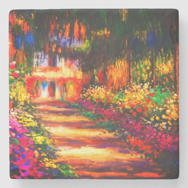 Dessous-de-verre En Pierre Jardin du Monet à Giverny (Devant)