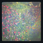 Dessous-de-verre En Pierre Jardin italien Gustav Klimt<br><div class="desc">Dessous de verre en pierre avec peinture à l’huile de Gustav Klimt,  Paysage du jardin italien (1913). Un beau jardin de fleurs colorées : rouge,  blanc,  rose,  violet. Un grand cadeau pour les amateurs d'art Art Nouveau et autrichien.</div>