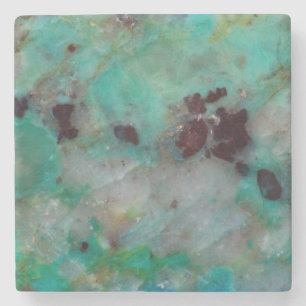 Dessous-de-verre En Pierre Jasper de Chrysocolle Bleu
