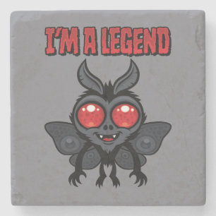 Dessous-de-verre En Pierre Je suis une légende - Mothman mignon effrayant