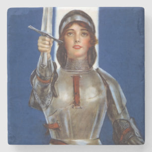 Dessous-de-verre En Pierre Jeanne d'Arc : La Pucelle d'Orléans, héroïne cheva