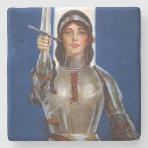 Dessous-de-verre En Pierre Jeanne d'Arc : La Pucelle d'Orléans, héroïne cheva