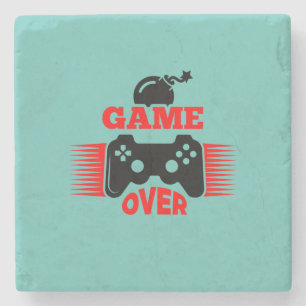 Dessous-de-verre En Pierre Jeu cadeau Gamer sur