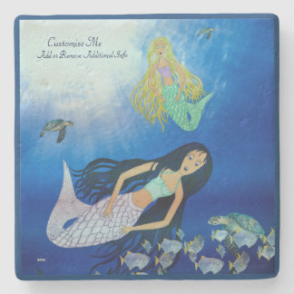 Dessous-de-verre En Pierre Jeu sous-marin (Sirène)