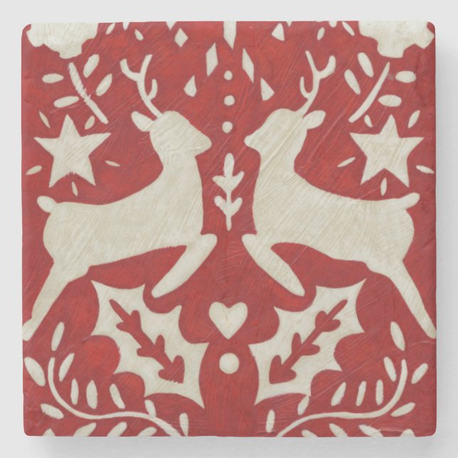 Dessous-de-verre En Pierre Joie de Noël I (Devant)