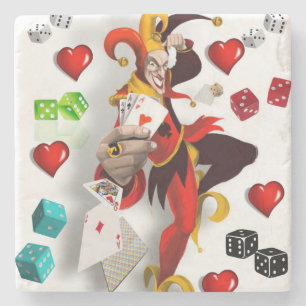 Dessous-de-verre En Pierre Joker Dessous de verre en pierre de marbre