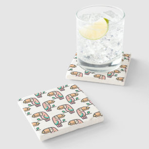 Dessous-de-verre En Pierre joli cadeau d'animal de toucan tropical mignon pou